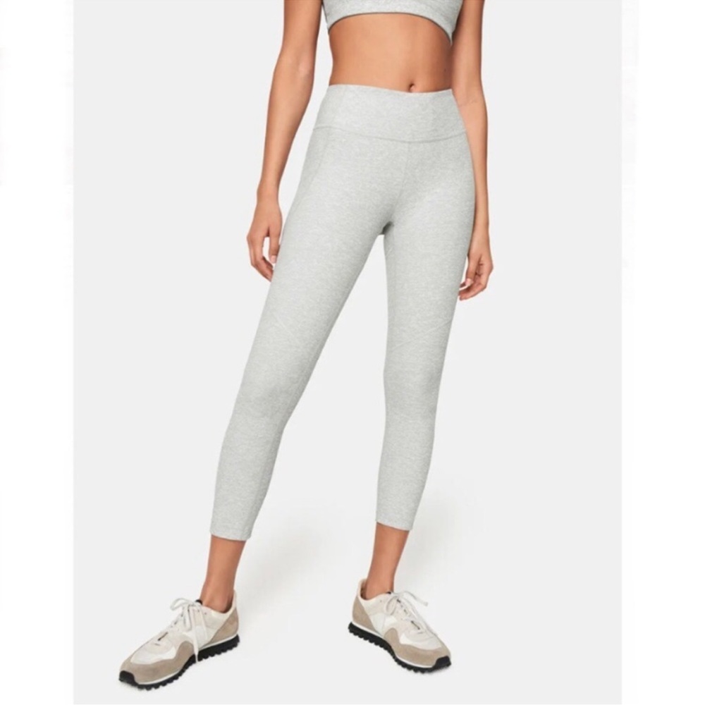 Outdoor Voices 3/4 Warmup Leggings Light Dove Grey Size S